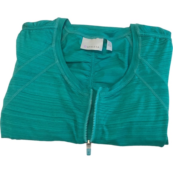 Athleta Women’s Long Sleeve Pullover 1/4 Zip Green Athletic Shirt Activewear XL - Picture 15 of 15